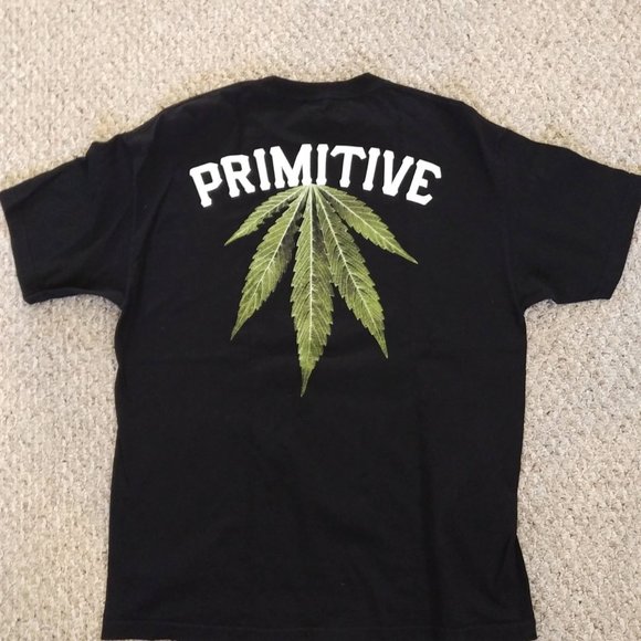 Black Primitive Leaf Shirt - Picture 2 of 2